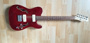 Harley Benton TE.90QM Trans Red