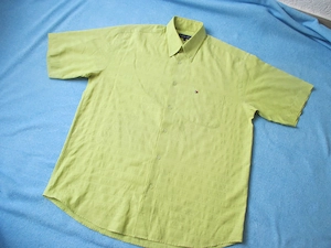 NEU Sportiv Business Freizeit Kurzarm Hemd TOMMY HILFIGER Original Gr. 41- 42  M- L kiwi grün