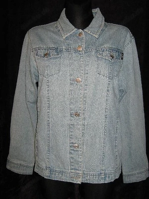 NEU Klassisch modern Original VINTAGE Festival Jeans Jacke Jake's Gr. 42- 44  M- L hell- blau