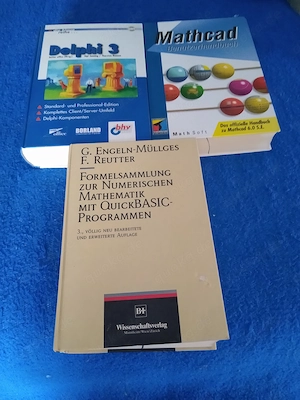 Fachbücher: Mathcad Benutzerhandbuch, Formelsammlung , Delphi 3