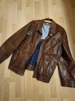 Pierre Cardin Lederjacke braun nougat