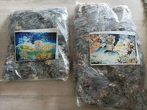 4 neue verschieden große Puzzle zusammen abzugeben  Bild 2