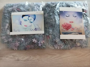 4 neue verschieden große Puzzle zusammen abzugeben  Bild 3