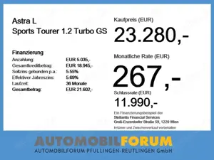 Opel Astra L Sports Tourer 1.2 Turbo GS 2xKlima 360