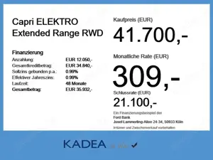 Ford Capri ELEKTRO Extended Range RWD NAV*360*IACC*HUD Bild 5