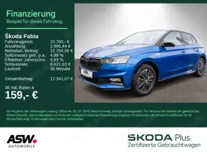 Skoda Fabia Monte Carlo 1.0MPI LED PDC RFK SHZ Carplay