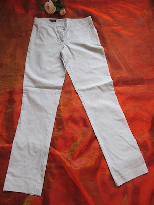 NEU Marine Navy Sailor Maritim Style Anzug Streifen Hose ESCADA Gr. 34, 36- 38  S weiß dunkel- blau
