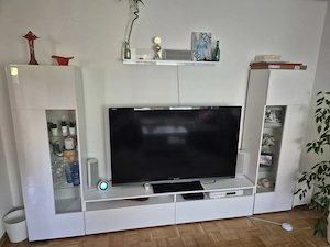 Wohnwand weiss 4 teilig gebraucht