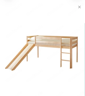 Kinderbett Hochbett Rutschbett Manuel Kiefer Holz 90x200