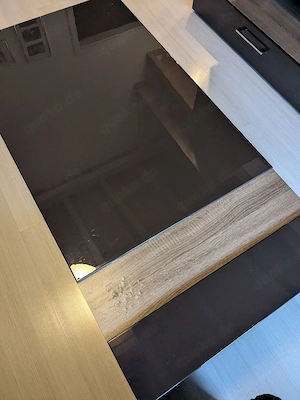 Moderner Couchtisch, Hochglanz Braun Eiche  Bild 4