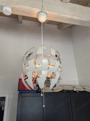 Ikea PS 2014 Hängeleuchte, weiß silber  Bild 3