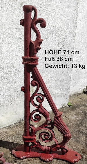 Gusseisen Regalhalter + Wandhalter im Antik-Stil