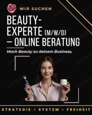 Beauty-Experte (m w d)   Online Beratung | Home-Office