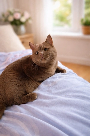 Noch 1 kleines Katerchen ab dem 4.7.26 abzugeben.  Tragen Cinnamon Chocolate und Point