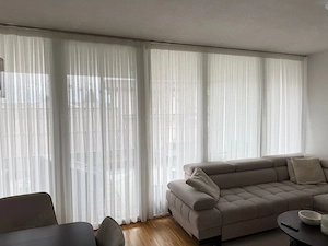 Falten Gardine Perde Vorhang Fertiggardinen, Bambusvorhang | Dicht&Dekorativ 300cm lang und 245hoch