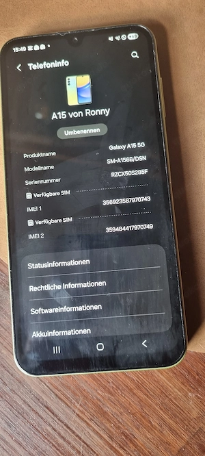 samsung galaxy A15 