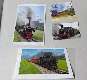 Eisenbahnbilder zu verschenken