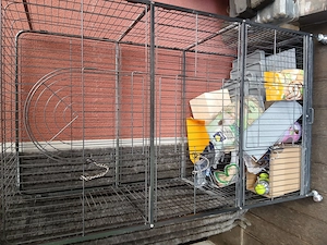 Kleintierkäfig mit 3 Etagen