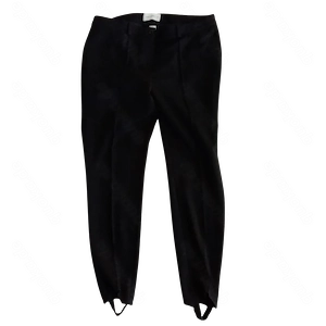 Schwarze Damenhose mit elastischem Bund