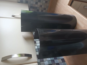 Kamin-Abzugsrohr Verkleidung   von Dunstabzugshaube, schwarz, halbrund Bild 2