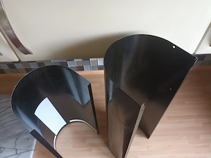Kamin-Abzugsrohr Verkleidung   von Dunstabzugshaube, schwarz, halbrund Bild 4