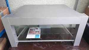 Ein Tisch für Fernseher, Musikanlage, 100cm mit Glasablagen