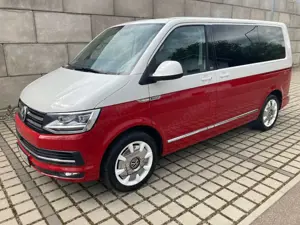 Volkswagen T6 Multivan Generation Six, Bulli, 4Motion, Dynaudio, zweifarbig, rot, weiß, two tone
