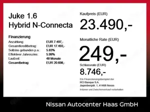 Nissan Juke 1.6 Hybrid N-Connecta Winterpaket+BFS
