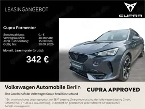 CUPRA Formentor VZ 2.0 TSI 4Drive Navi LED SHZ ACC PDC