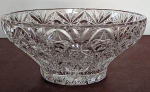 Kristallschale Durchm. 14 cm und 6 cm hoch   Bohemia Crystal  Schale aus Crystalex, VERSAND möglich