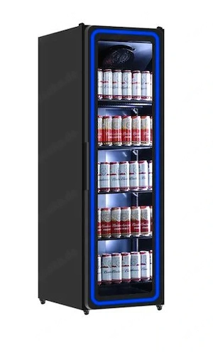 Kühlschrank mit 1 Glastüren   395 l   Blaue LED-Beleuchtung - NEU