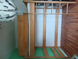 Taube Hochbett  Oliver  massiv Buche inkl. Zubehör+2 Lattenroste