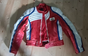 Jumbo Motorrad Jacke Rot - Retro - Cyberpunk - Futuristic -