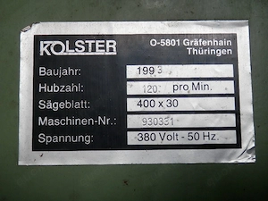 Bügelsäge, Bügelhubsäge KOLSTER Bild 6
