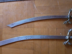 3 Antike schwerter von 1822 und 1900 jahr