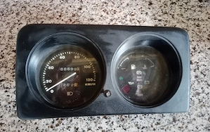 Oldtimer Teil ein Tachometer für Suzuki SJ 80 von 1972 - 1989