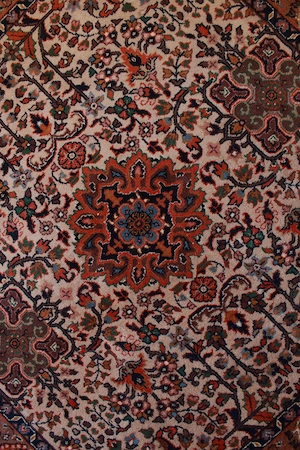 Edler Orient-Teppich handgeknüpft 123X122cm Bild 2