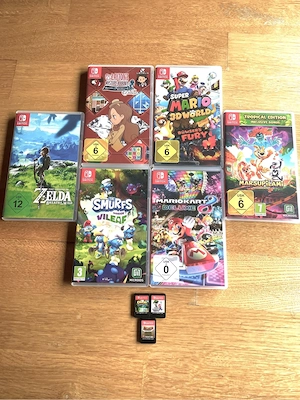 Verschiedene Switch 1 Spiele 
