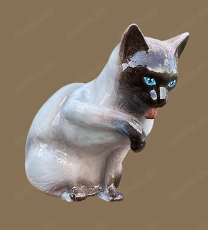 Dachfigur Katze mit Zunge   Handgefertigt & Naturgetreu   Verschiedene Farben!, Dachschmuck