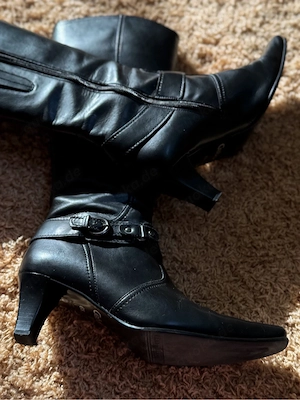 Gabor Damen Reitstiefel schwarz