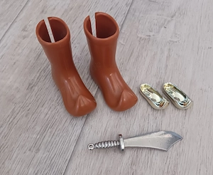 Aladin & Jasmin Schuhe uns Schwert 