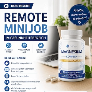 Remote Minijob   Vollzeit im Gesundheitsbereich | flexible Zeiten | sofortiger Einstieg