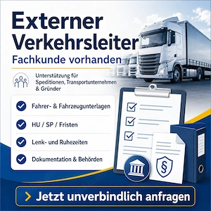 Externer Verkehrsleiter Güterkraftverkehr   Fachkunde vorhanden