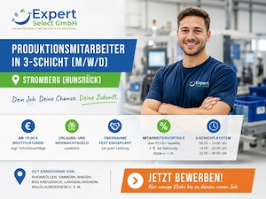 Produktionsmitarbeiter (m w d) 55442 Stromberg Hunsrück | Produktion Jobs