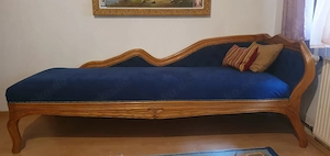 Chaiselongue handgefertigt   Esche massiv & Alcantara
