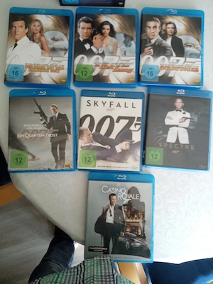 13 James Bond Filme Blu-Ray gebraucht