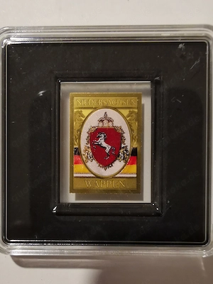 Goldbarren Niedersachsen-Serie "Wappen" 1 500 oz 999er Feingold