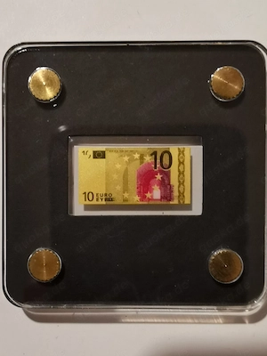 Goldbarren Banknoten "10 EURO" 1 500 oz 999er Feingold