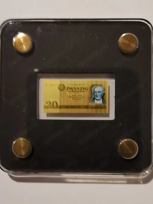 Goldbarren "20 DDR-Mark" 1 500 oz 999er Feingold