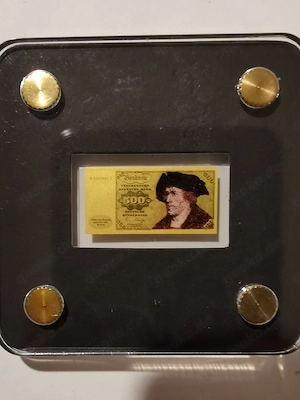 Goldbarren Banknoten "500 DM" 1 500 oz 999er Feingold